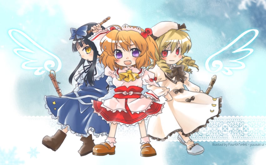 star sapphire, luna child, and sunny milk (touhou) drawn by yuzuki_ui