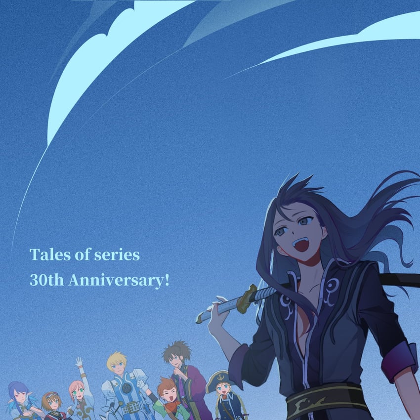 yuri lowell, estellise sidos heurassein, rita mordio, judith, raven, and 3 more (tales of and 1 more) drawn by g37492