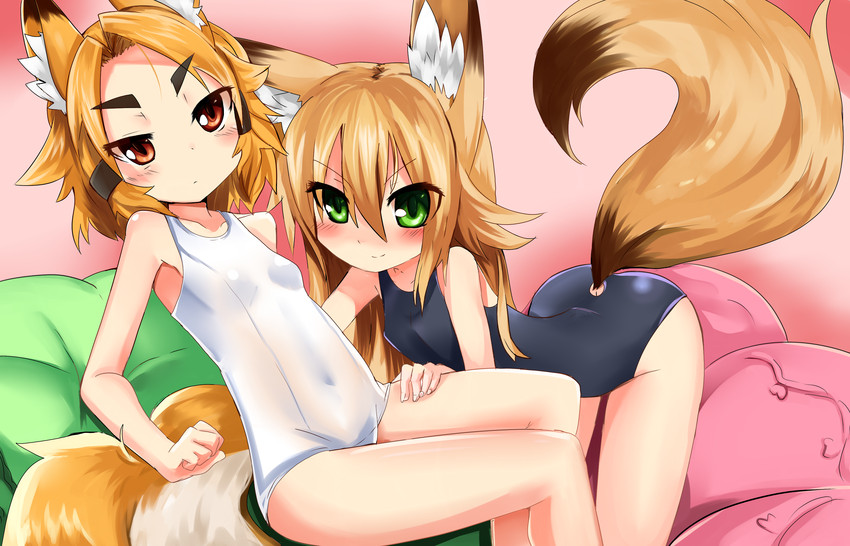 kokonoe tsubaki and kurenai tsubaki (original) drawn by yoshizawa_tsubaki