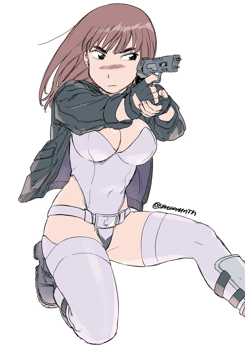 kusanagi motoko and kiruko (ghost in the shell and 2 more) drawn by simisimimountain