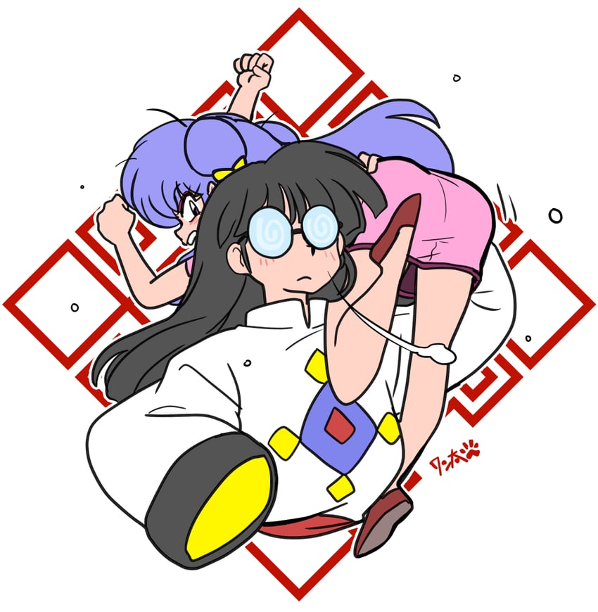 shampoo and mousse (ranma 1/2) drawn by wanta_(futoshi)