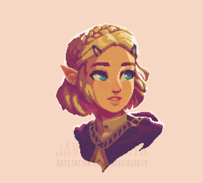 princess zelda (the legend of zelda and 1 more) drawn by javier_guerrero_diaz