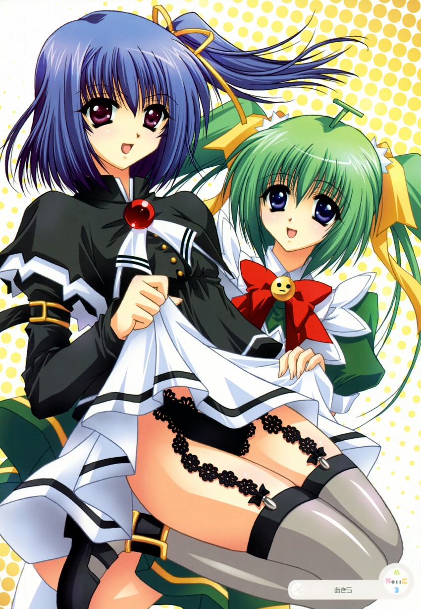 melon-chan and black lemon-chan (melonbooks and 1 more) drawn by akira_(usausa)