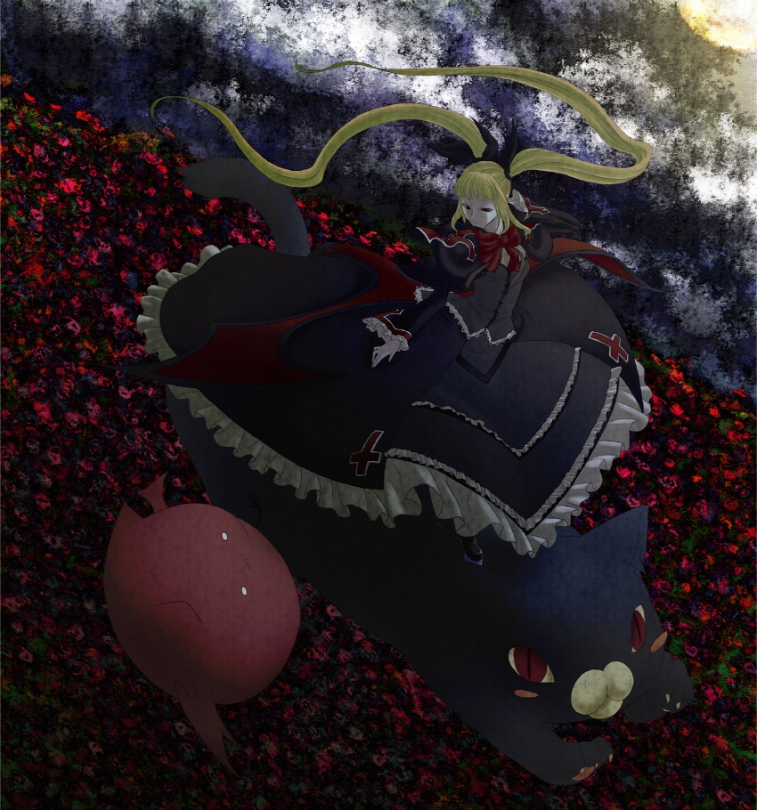 rachel alucard, gii, and nago (blazblue) drawn by kuroshima_tom