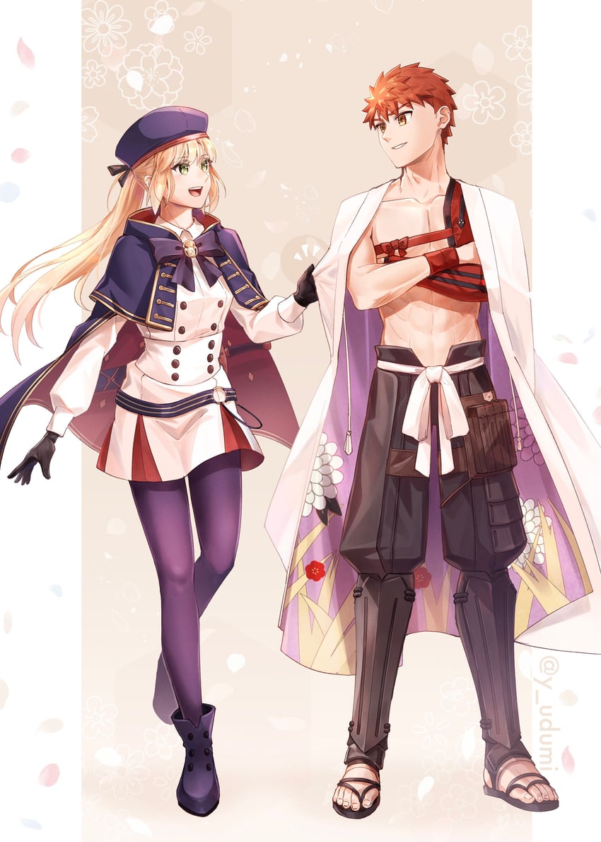 artoria pendragon, emiya shirou, artoria caster, and senji muramasa (fate and 1 more) drawn by yamano_udumi