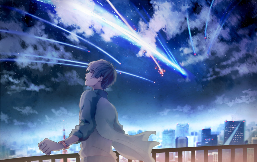 tachibana taki (kimi no na wa.) drawn by mikkun_04