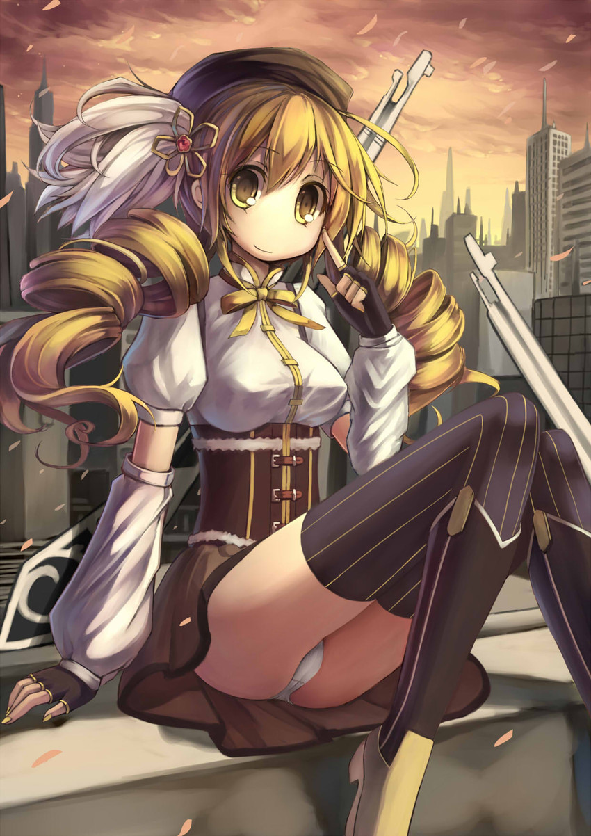 tomoe mami (mahou shoujo madoka magica) drawn by hoshi_no_gen
