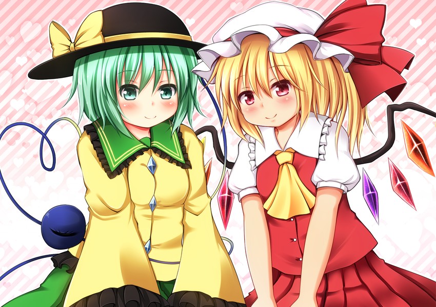 flandre scarlet and komeiji koishi (touhou) drawn by renati_(renatium)