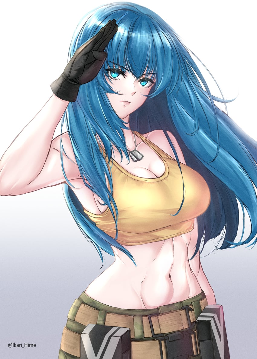 leona heidern (the king of fighters and 1 more) drawn by ikari_hime