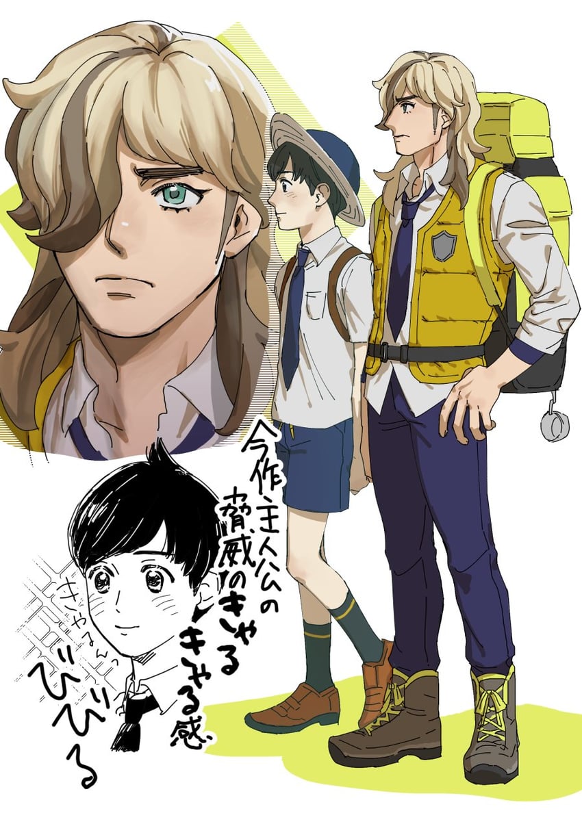 florian and arven (pokemon and 1 more) drawn by otakumi_(user_krmf7787)