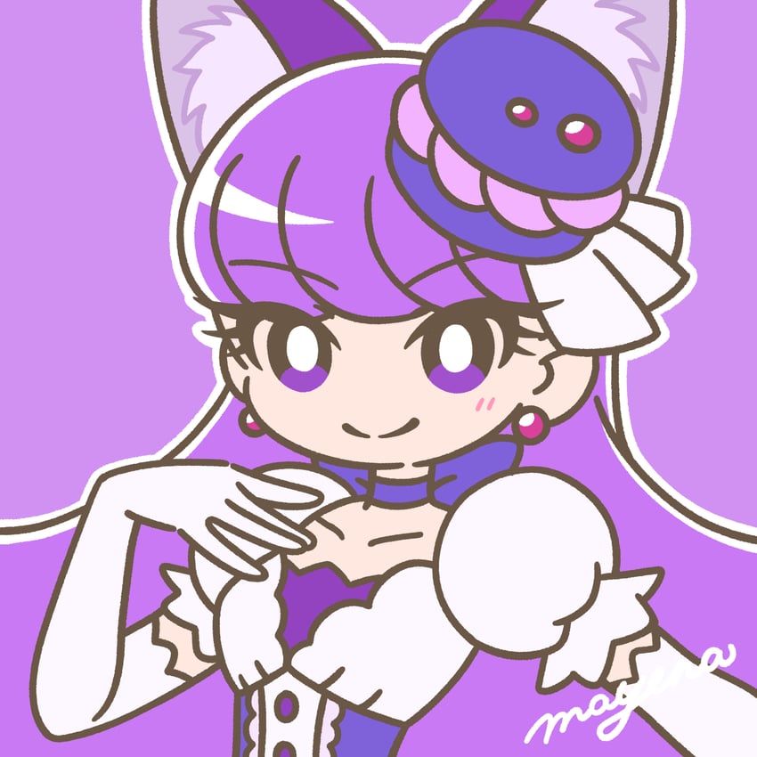 kotozume yukari and cure macaron (precure and 1 more) drawn by mayena