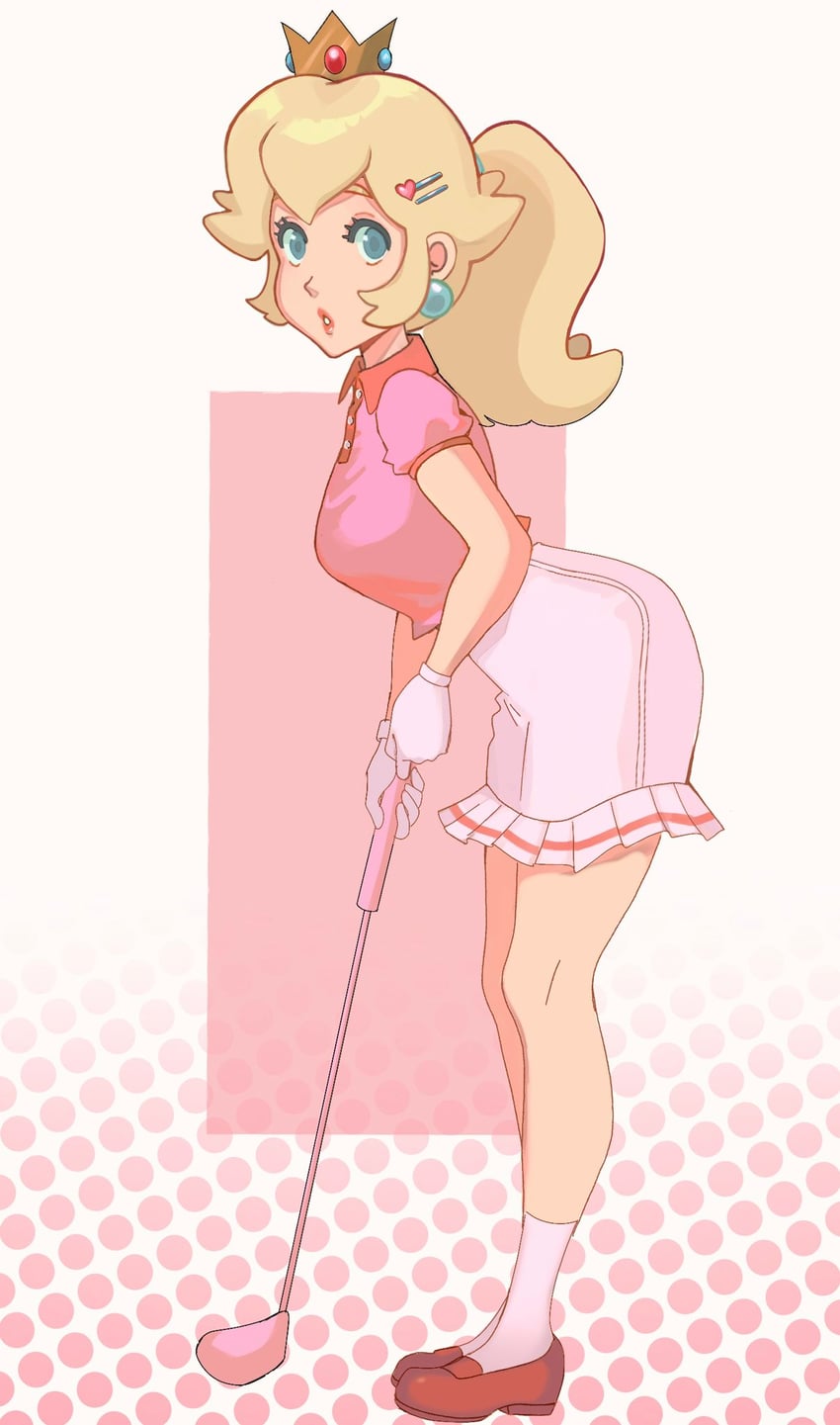 princess peach (mario and 2 more) drawn by softp3ach