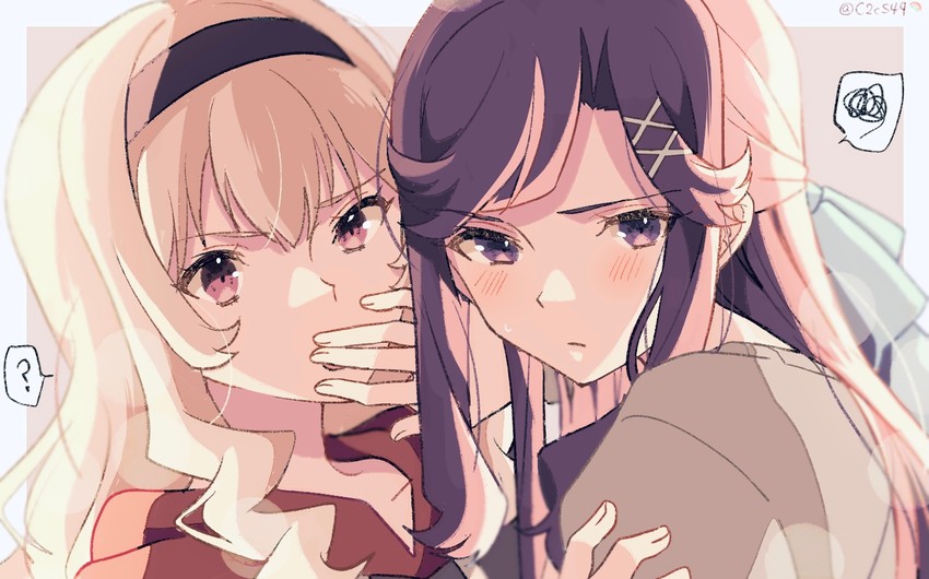 saijou claudine and tendou maya (shoujo kageki revue starlight) drawn by nijiko_(c2cs4q)