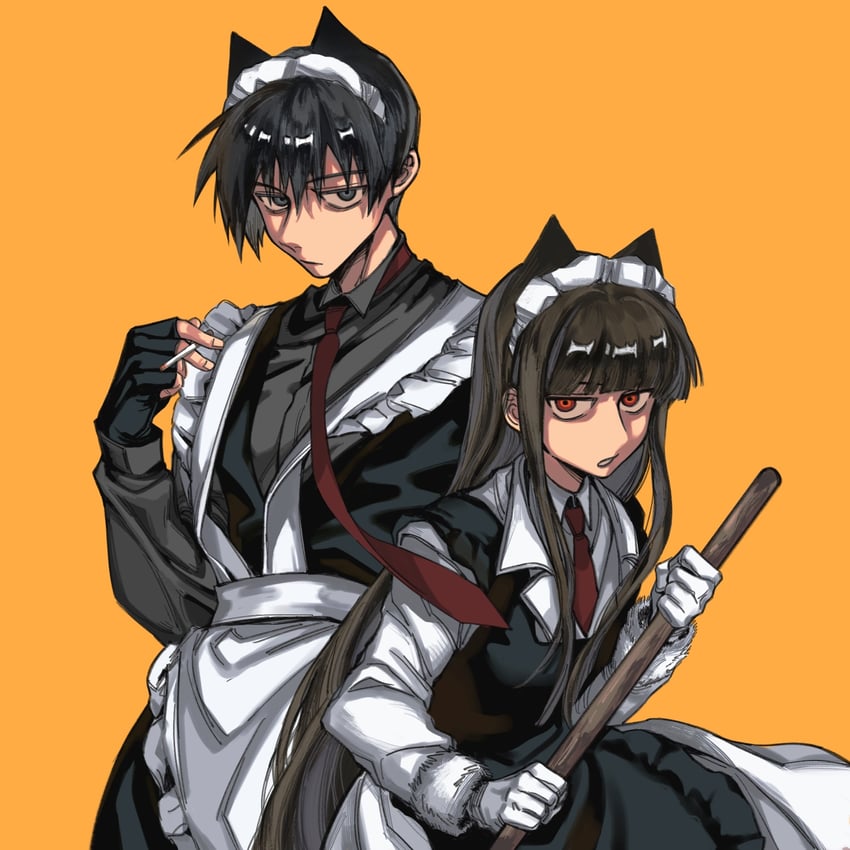 alucard, girlycard, and walter c. dornez (hellsing) drawn by huawenjing922