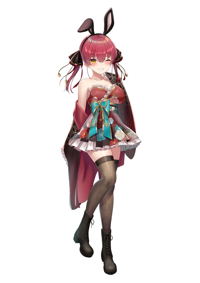 houshou marine (hololive) drawn by wanderlucia