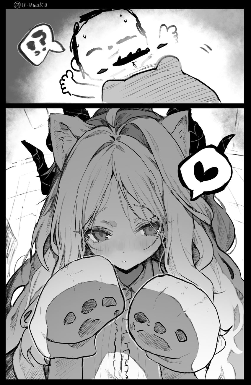 sensei, doodle sensei, and hina (blue archive) drawn by inusaka