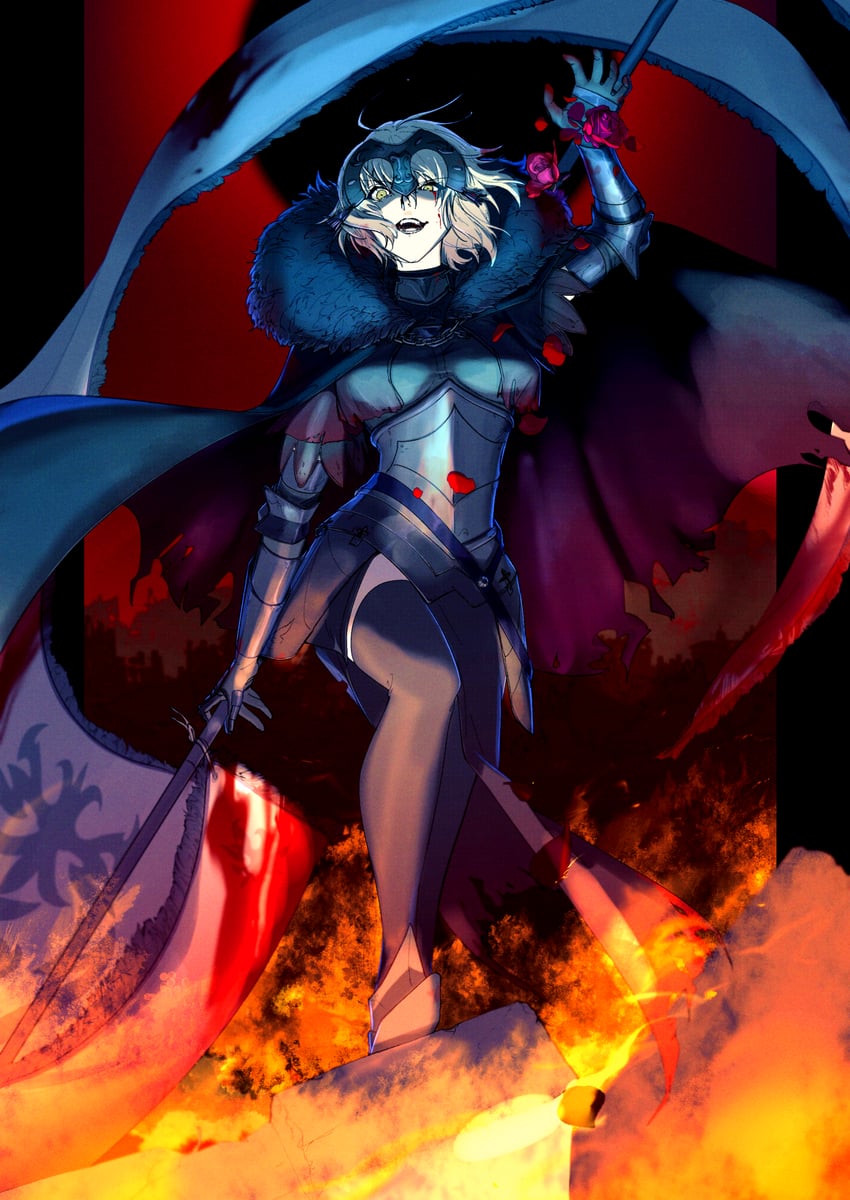 jeanne d'arc alter (fate and 1 more) drawn by mizuna237