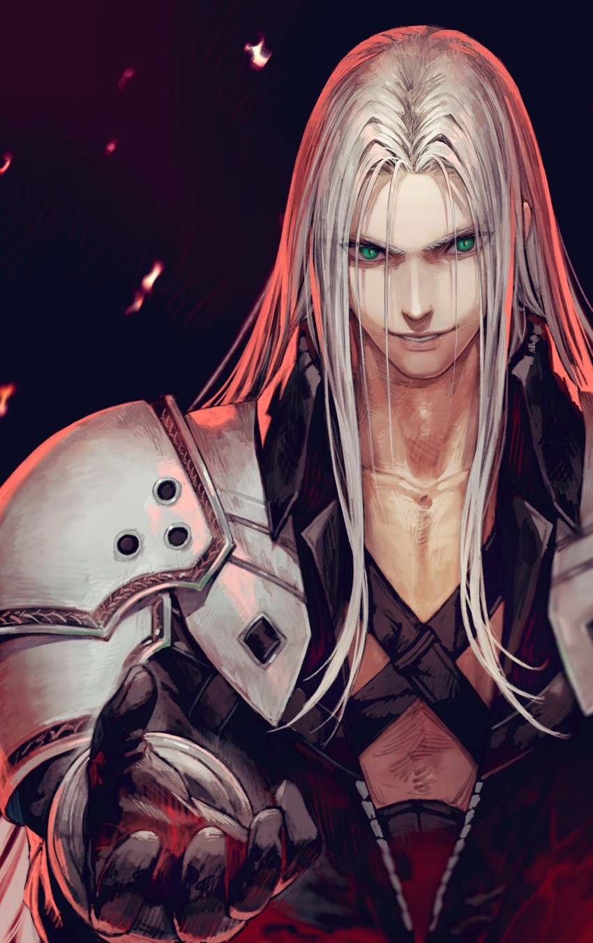 sephiroth (final fantasy and 2 more) drawn by jun_(navigavi)