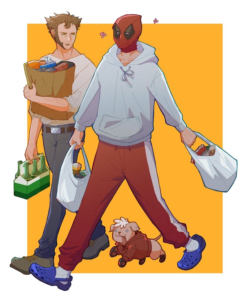 wolverine, deadpool, and dogpool (marvel and 4 more) drawn by doghooouse
