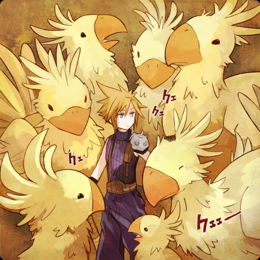 cloud strife (final fantasy and 1 more) drawn by shoumu