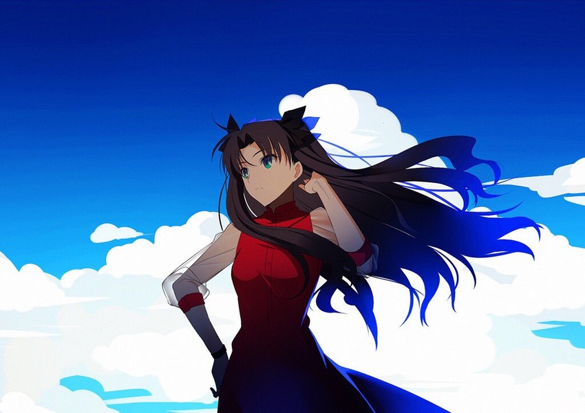 tohsaka rin (fate and 1 more) drawn by yaoshi_jun