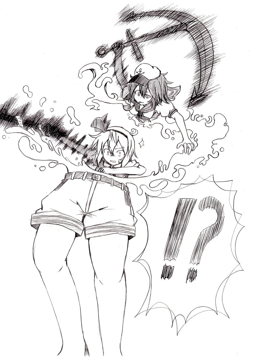 konpaku youmu and murasa minamitsu (touhou) drawn by oni_tengu