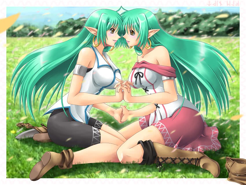 sofy rezent and riel rezent (ukagaka) drawn by yaso_shigeru