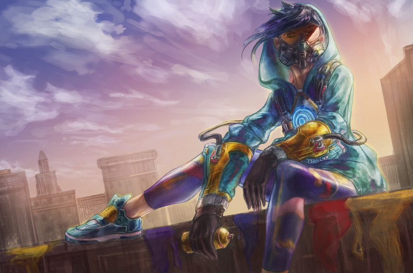 tracer and graffiti tracer (overwatch and 1 more) drawn by wye