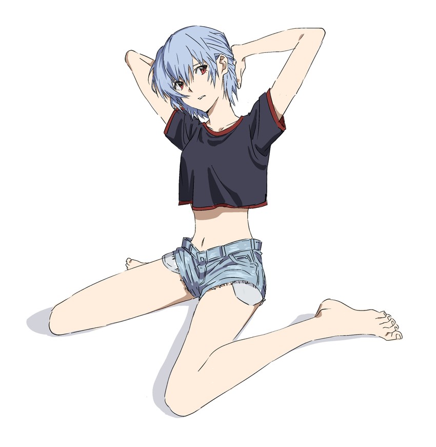 ayanami rei (neon genesis evangelion) drawn by nagasawa_reiko_(animator)