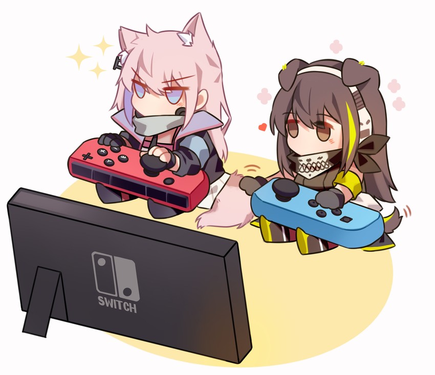m4a1 and st ar-15 (girls' frontline) drawn by yuutama2804