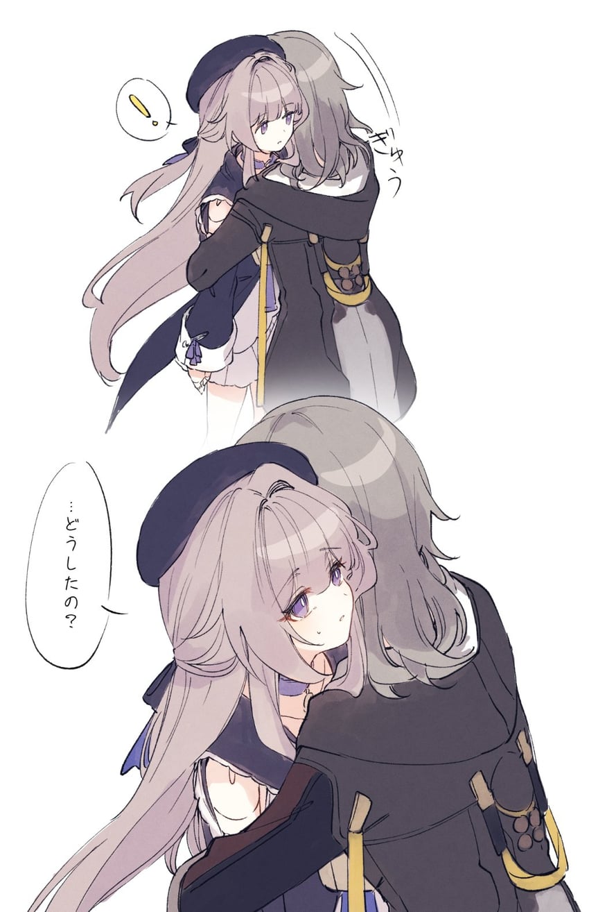 trailblazer, stelle, and herta (honkai and 1 more) drawn by genshou_ex