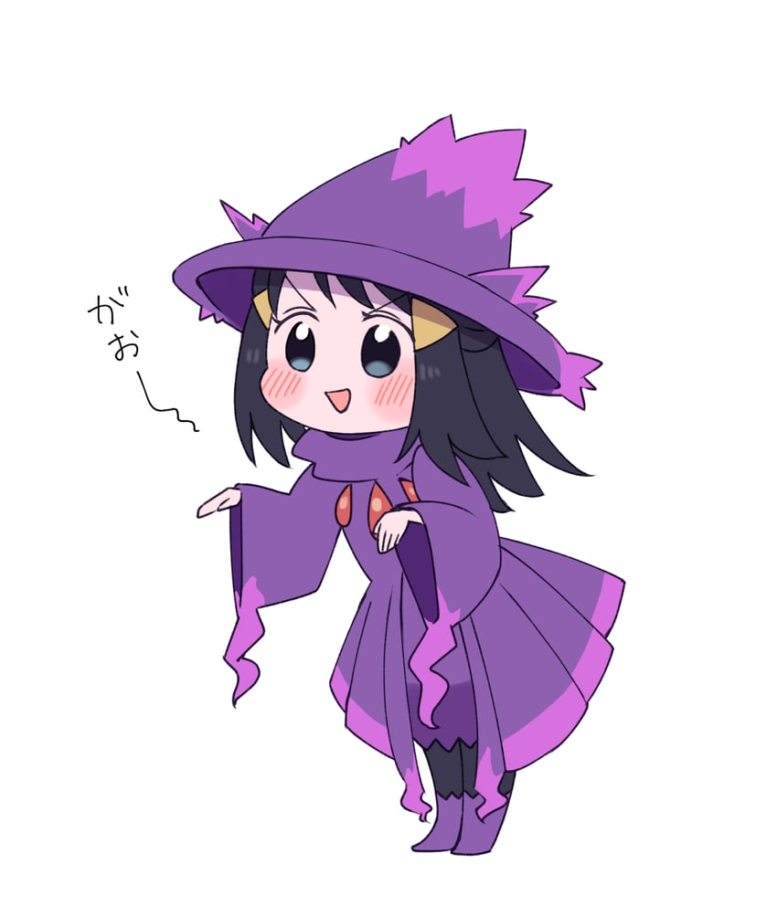 akari and mismagius (pokemon and 1 more) drawn by 96rin_go2