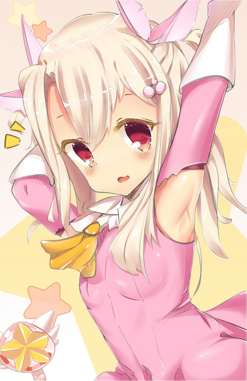 illyasviel von einzbern, prisma illya, and magical ruby (fate and 1 more) drawn by zhafitren