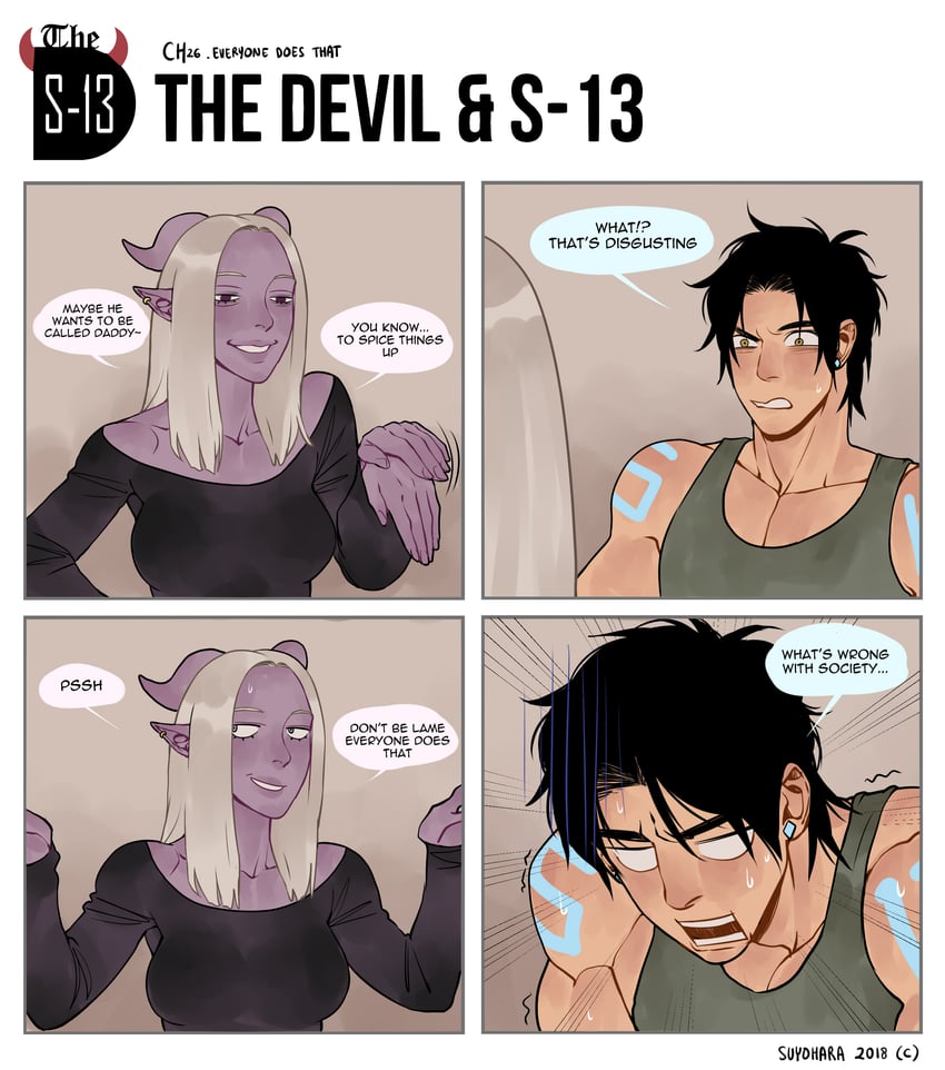 steen and gabriella (the devil and s-13) drawn by suyohara