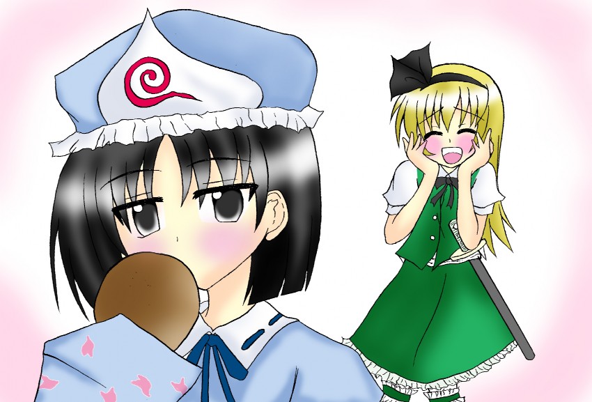 konpaku youmu, saigyouji yuyuko, todoroki yachiyo, and shirafuji kyouko (touhou and 1 more) drawn by kanarai_taru