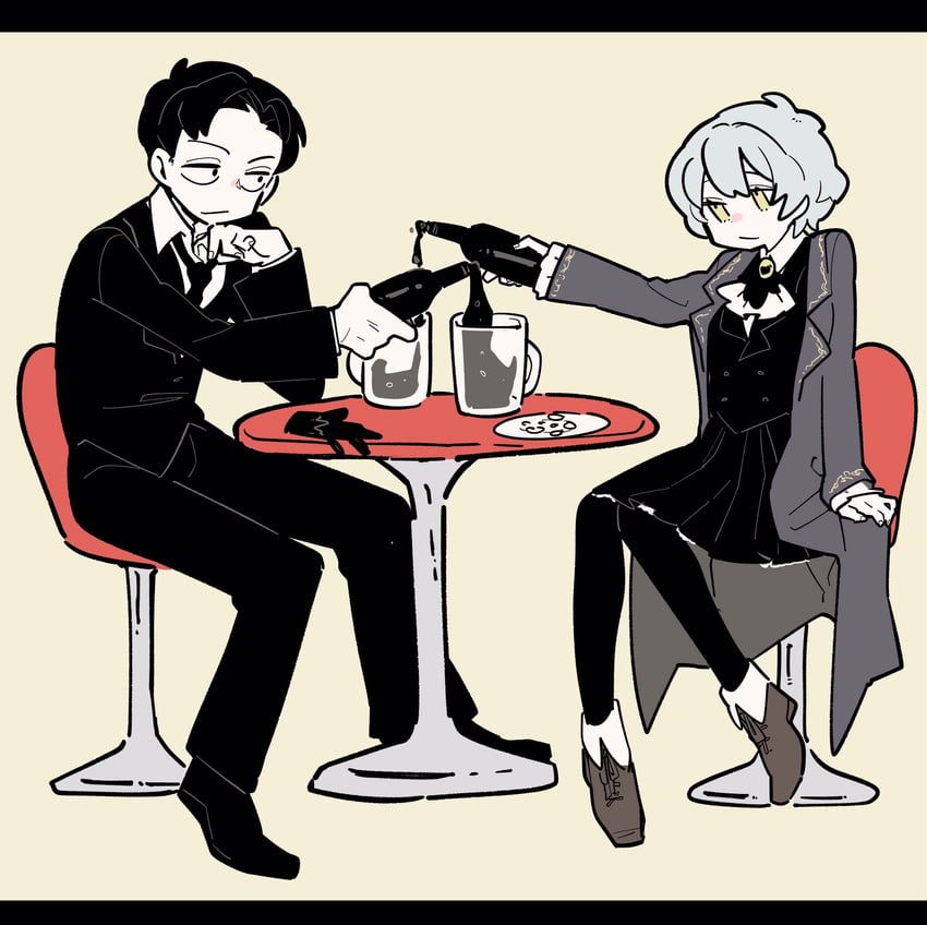 angela and roland (project moon and 1 more) drawn by kojocho05