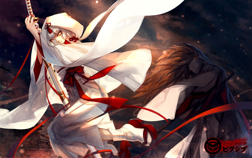 yukimaru and samunosuke (pixiv fantasia and 1 more) drawn by skade