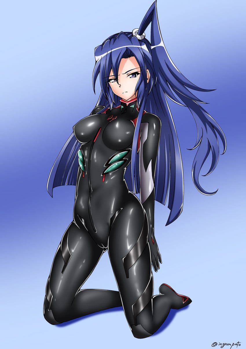 ayanami rei and kazanari tsubasa (neon genesis evangelion and 3 more) drawn by kyomeihibiki
