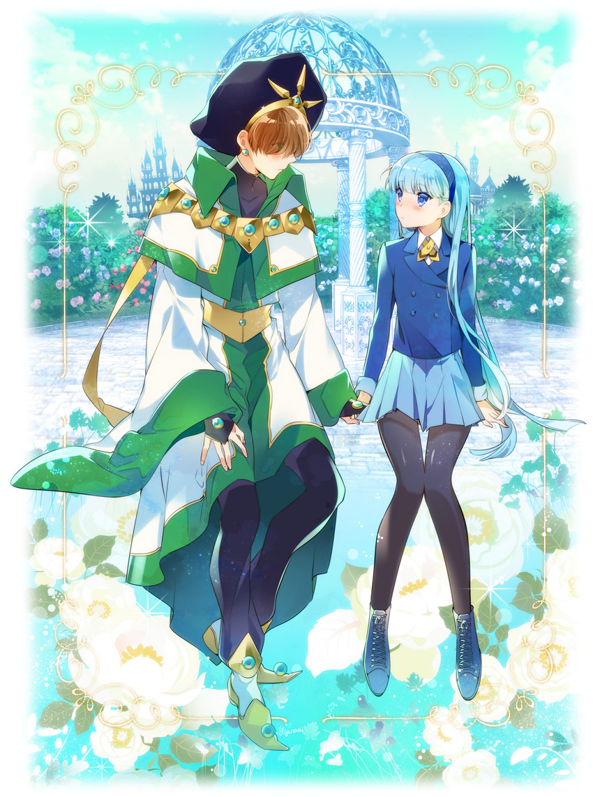 ryuuzaki umi and ascot (magic knight rayearth) drawn by iyutani