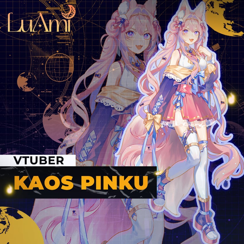 kaos pinku (luami media) drawn by yuan_haruka