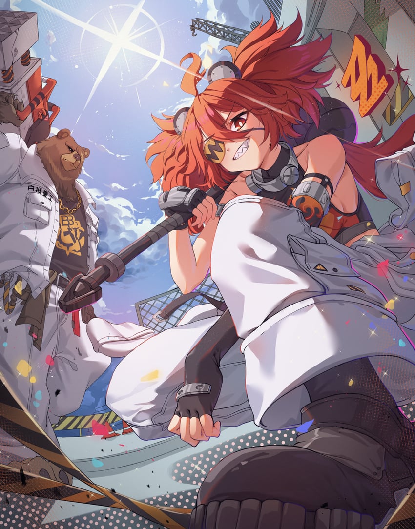koleda belobog and ben bigger (zenless zone zero) drawn by gyu_chul