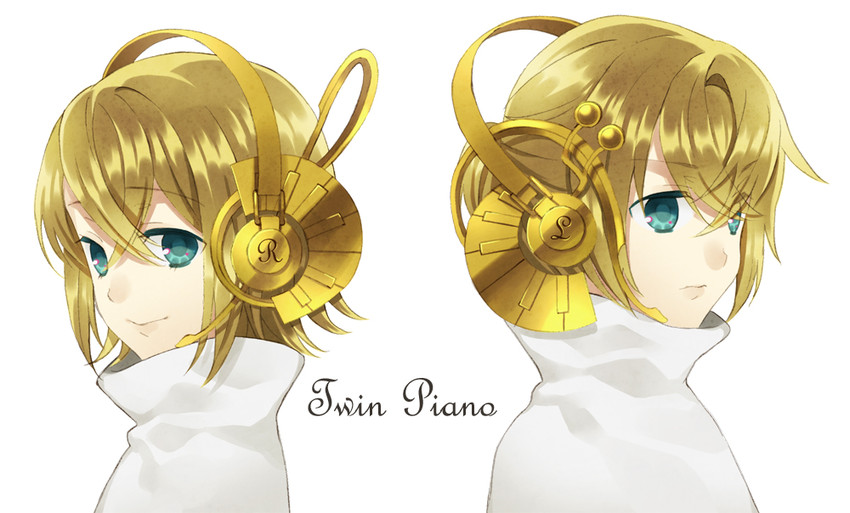 kagamine rin and kagamine len (vocaloid) drawn by eto_ichika