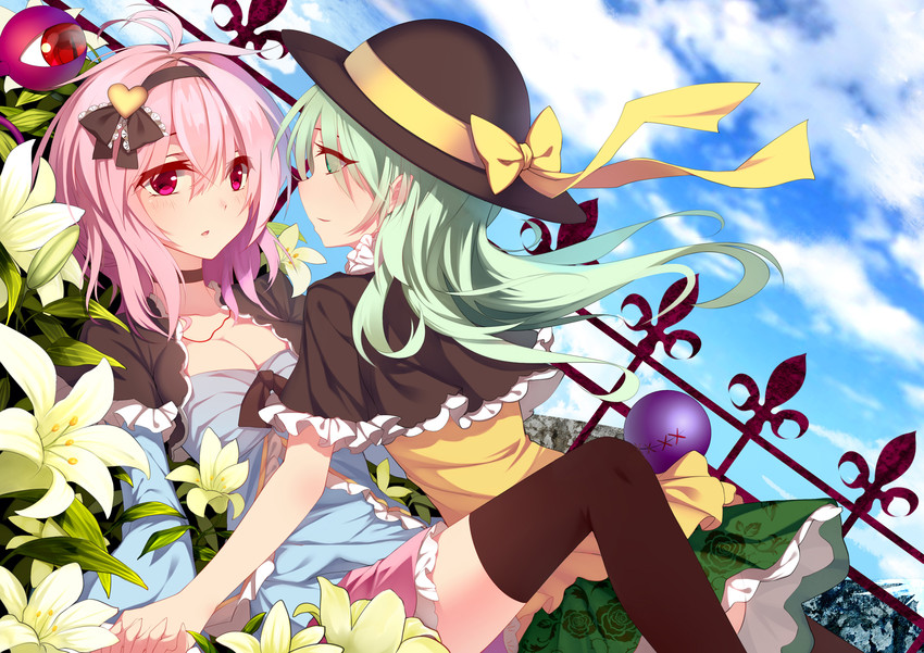 komeiji koishi and komeiji satori (touhou) drawn by suisai_(suisao)