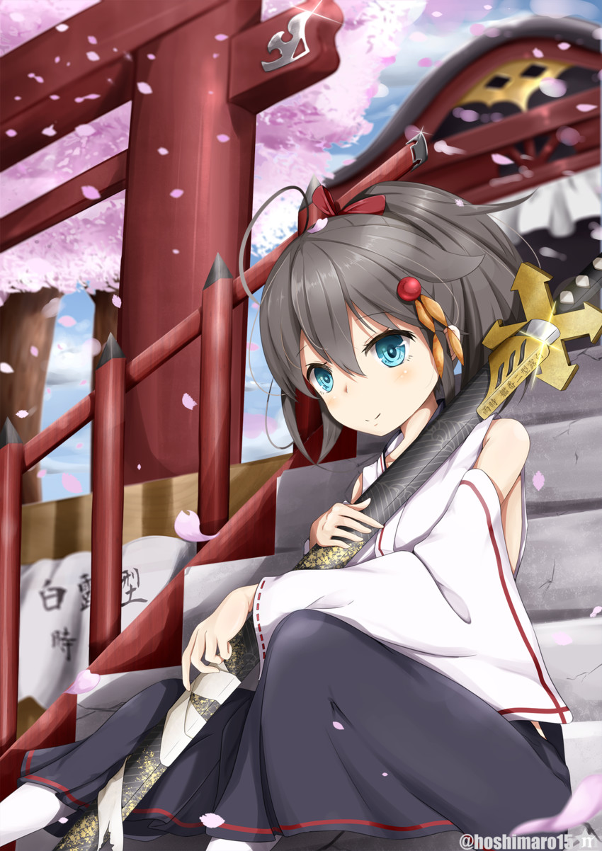 shigure and shigure kai ni (kantai collection) drawn by hoshimiya_mashiro
