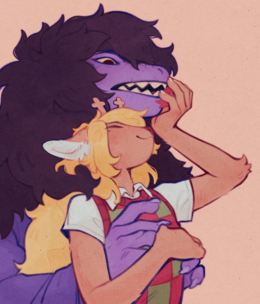 susie and noelle holiday (deltarune) drawn by sweet-concordia