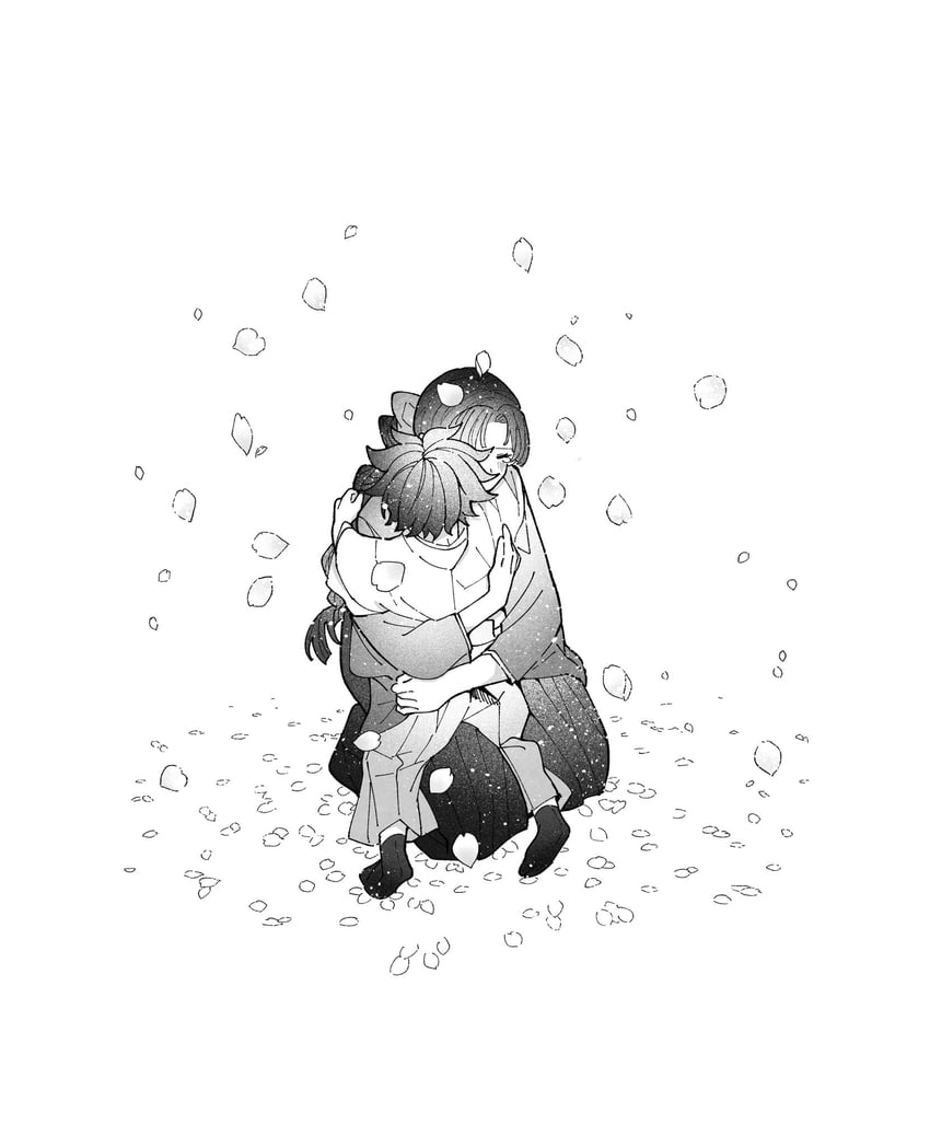 tomioka giyuu and tomioka tsutako (kimetsu no yaiba) drawn by nishizononi
