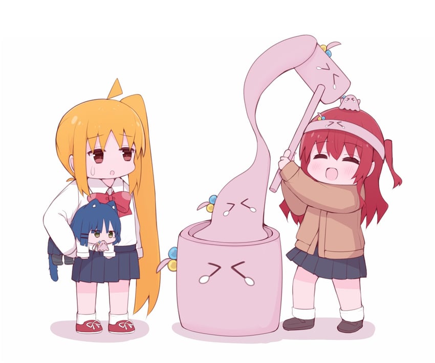 gotoh hitori, kita ikuyo, ijichi nijika, and yamada ryo (bocchi the rock!) drawn by yomogidx