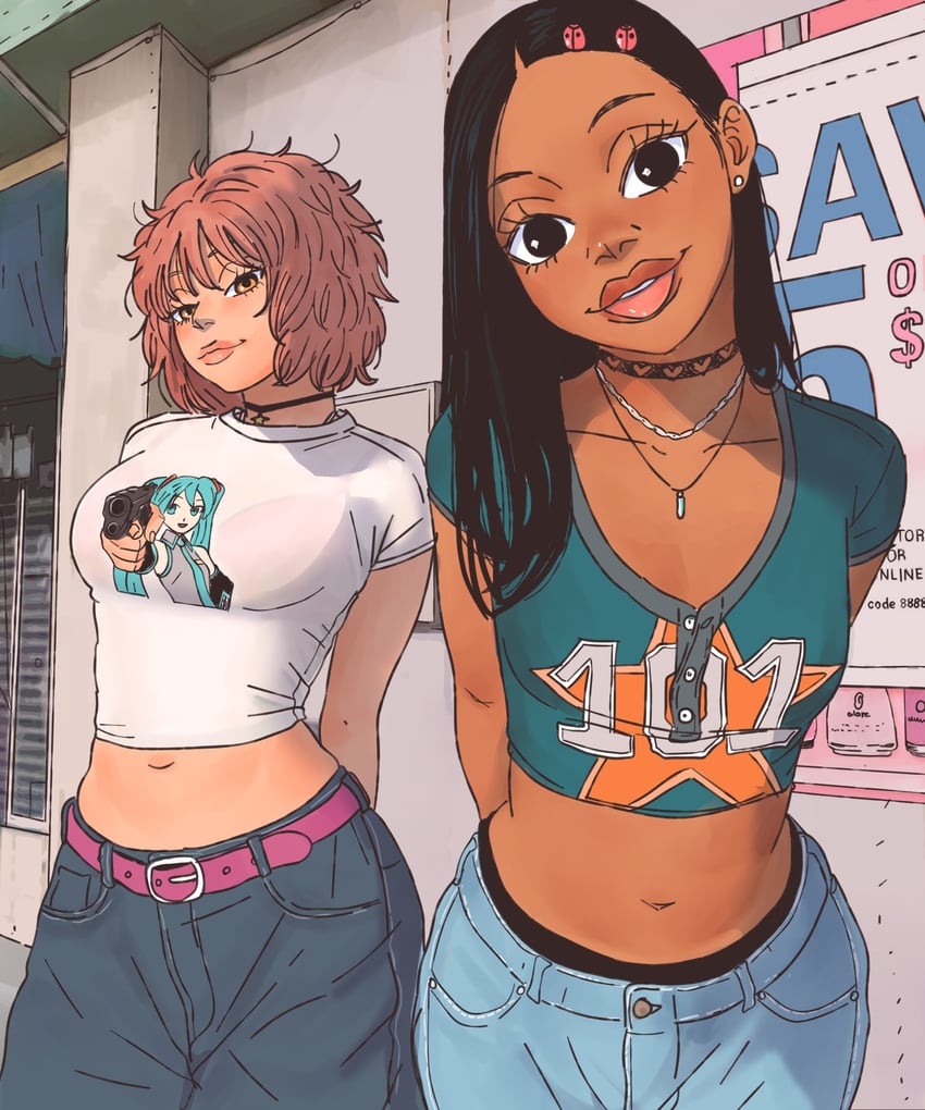 hatsune miku, rosa, and sol (original and 1 more) drawn by jesus_aponza