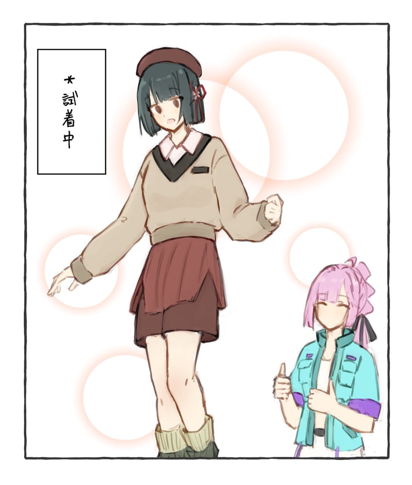 momose ginko and anyoji hime (love live! and 1 more) drawn by amane61115