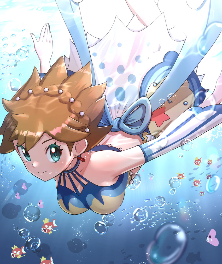 misty, magikarp, and luvdisc (pokemon and 1 more) drawn by gonzarez